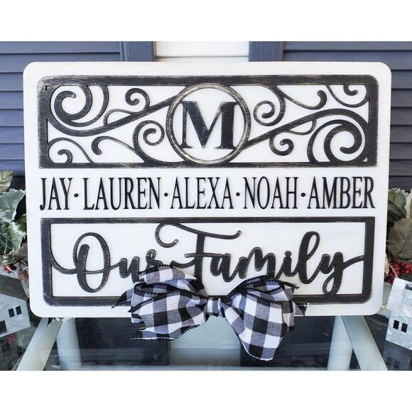 The Everything RECTANGLE Wood Sign 30 Sign Options 127 Different Icon Options - Picture 1 of 10